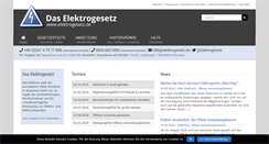 Desktop Screenshot of elektrogesetz.de