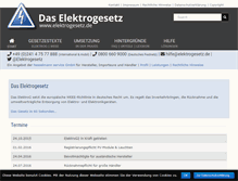 Tablet Screenshot of elektrogesetz.de